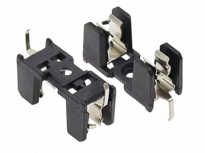 5*20mm保險絲座656-DIP 10A/500V腳距25.5mm黑色